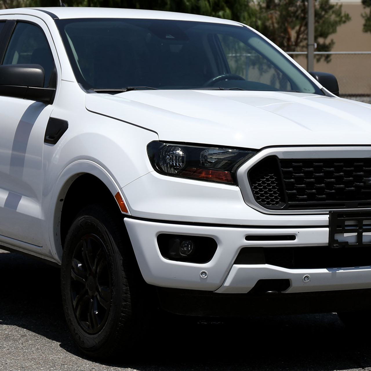 2019-2022 Ford Ranger XL/XLT Factory Style Halogen Headlights (Glossy Black  Housing/Smoke Lens)