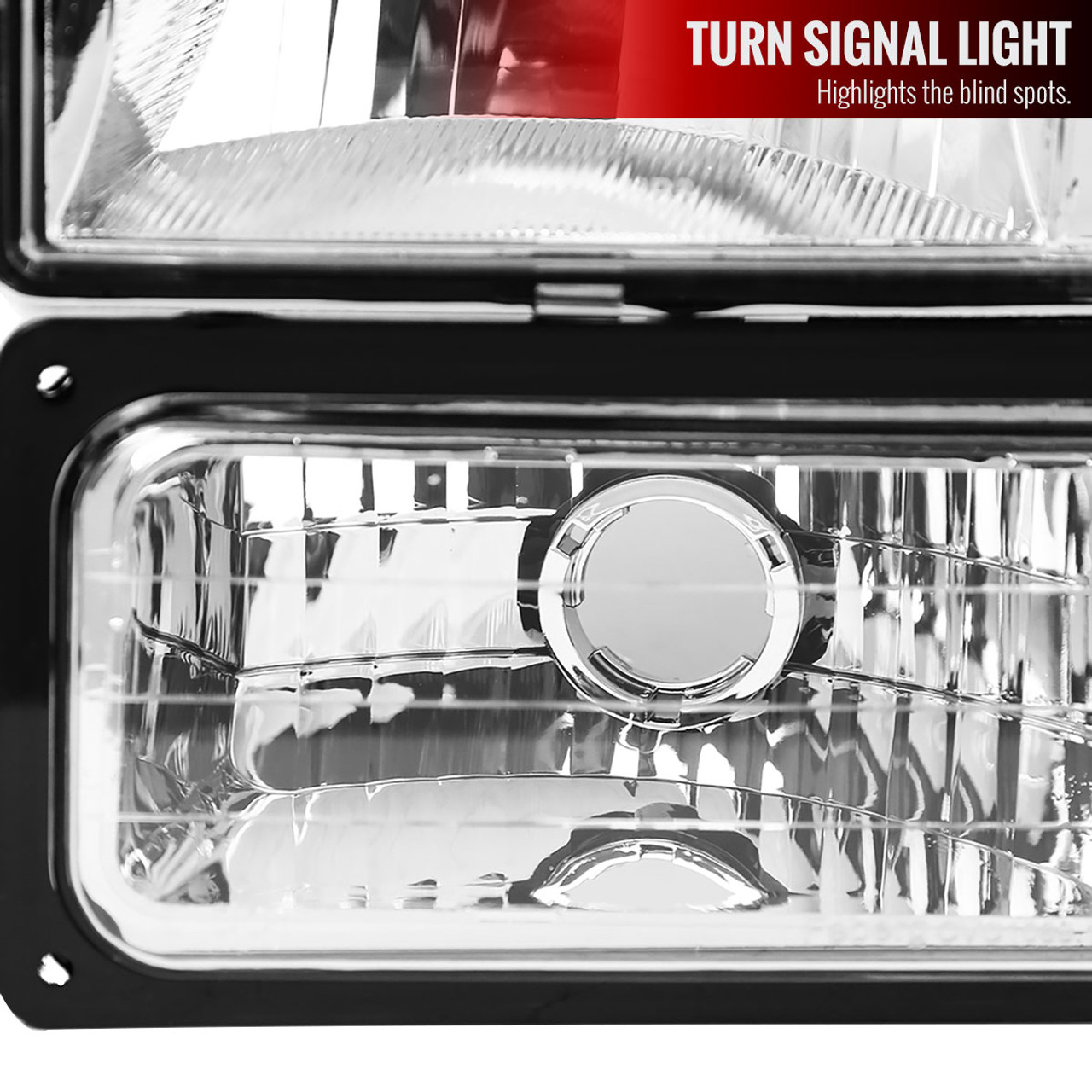 1994-1998 GMC C10/Sierra/Suburban/Yukon Factory Style Headlights w