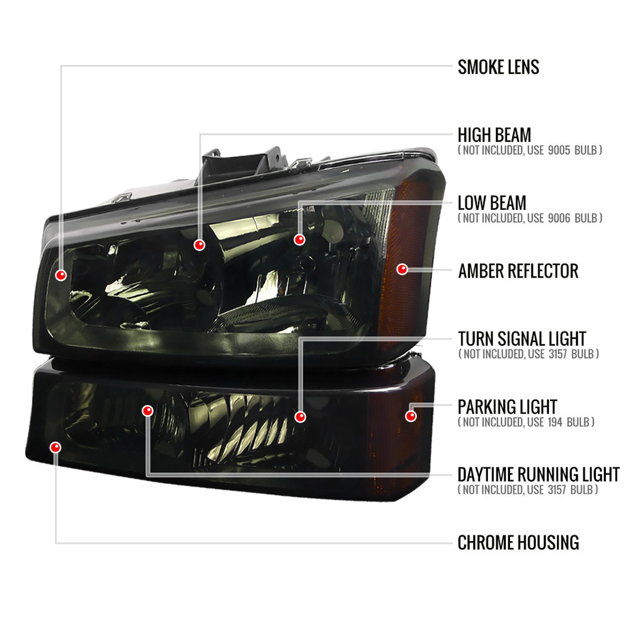 2002-2006 Chevrolet Avalanche/ 2003-2007 Silverado Factory Style