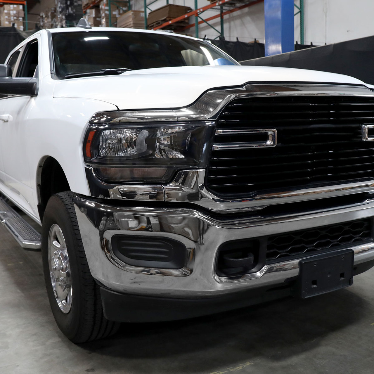 2019-2022 Dodge RAM 2500/3500/4500/5500 Factory Style Headlights (Matte  Black Housing/Clear Lens)