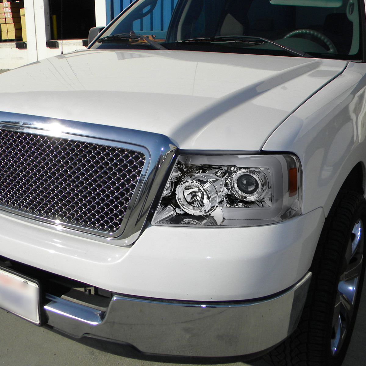 Purchase 2004-2008 FORD F150 EURO CORNER HEADLIGHTS CHROME HEAD LIGHTS PAIR LAMP SET In Rowland - Foto 9