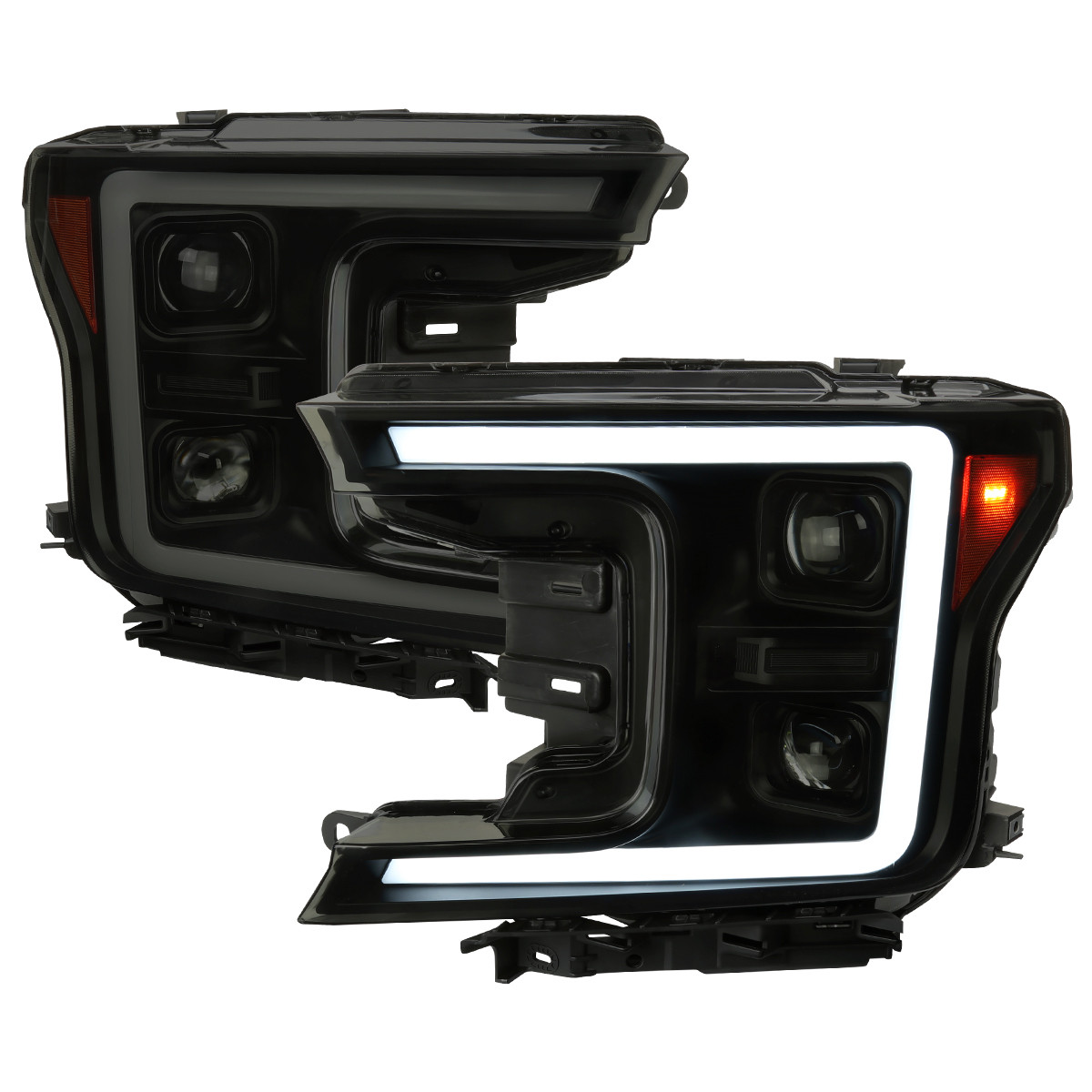 2018-2020 Ford F-150 LED C-Bar Projector Headlights w/ Switchback