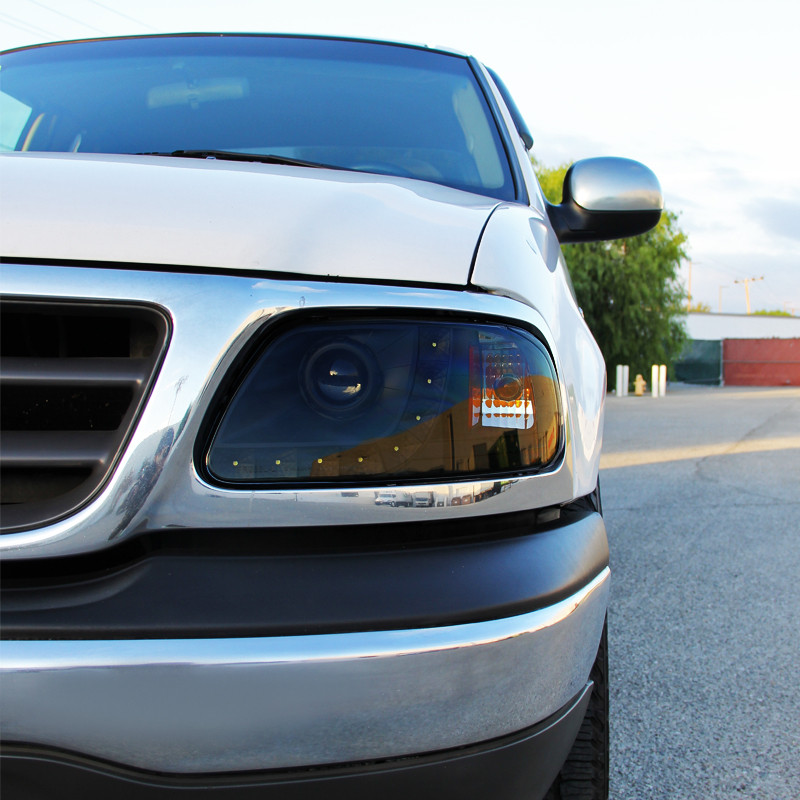 Front Bumper Fit 1997-2004 F150 Built-in Winch Plate, 144W - Foto 3