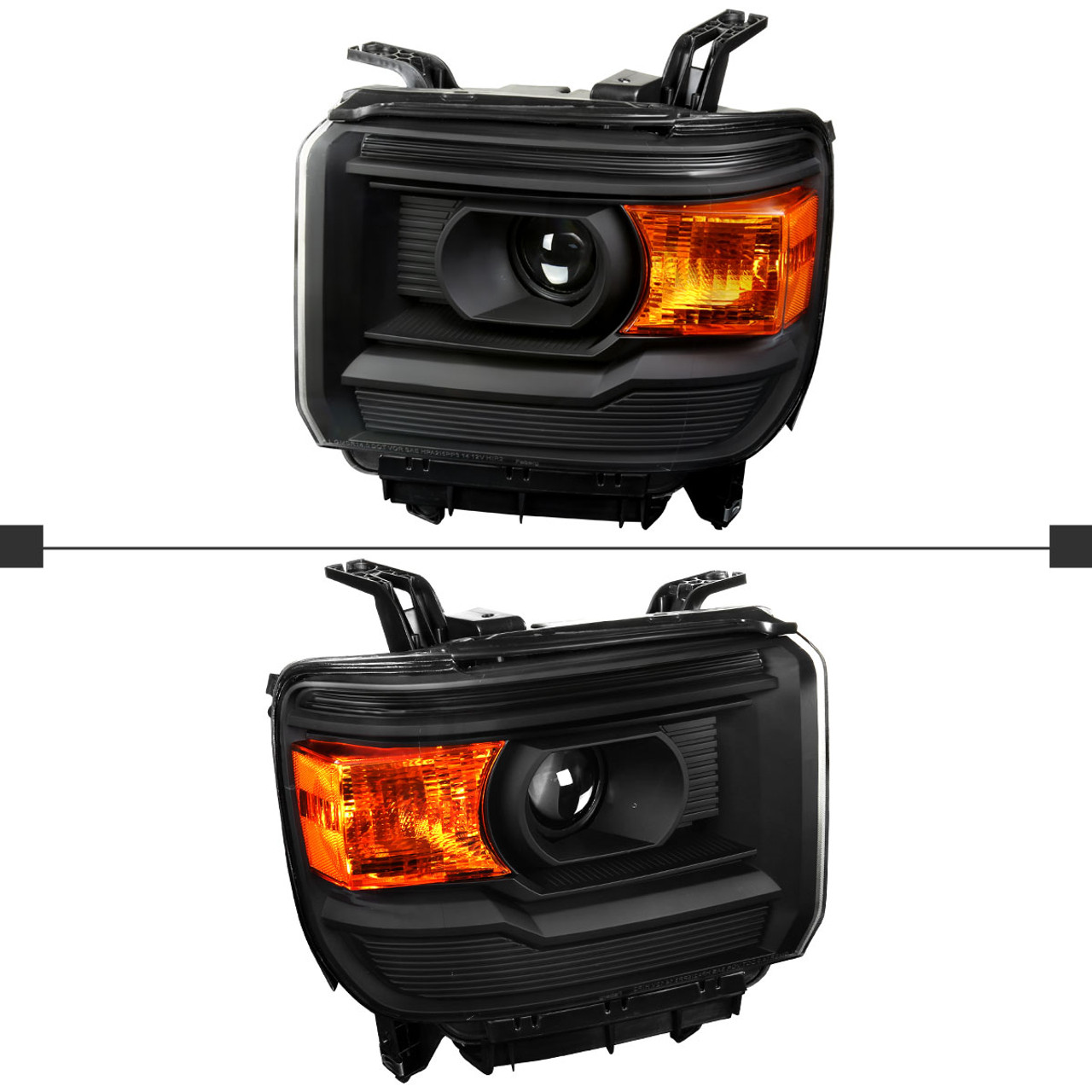 2014-2019 GMC Sierra 1500/2500HD/3500HD Projector Headlights w