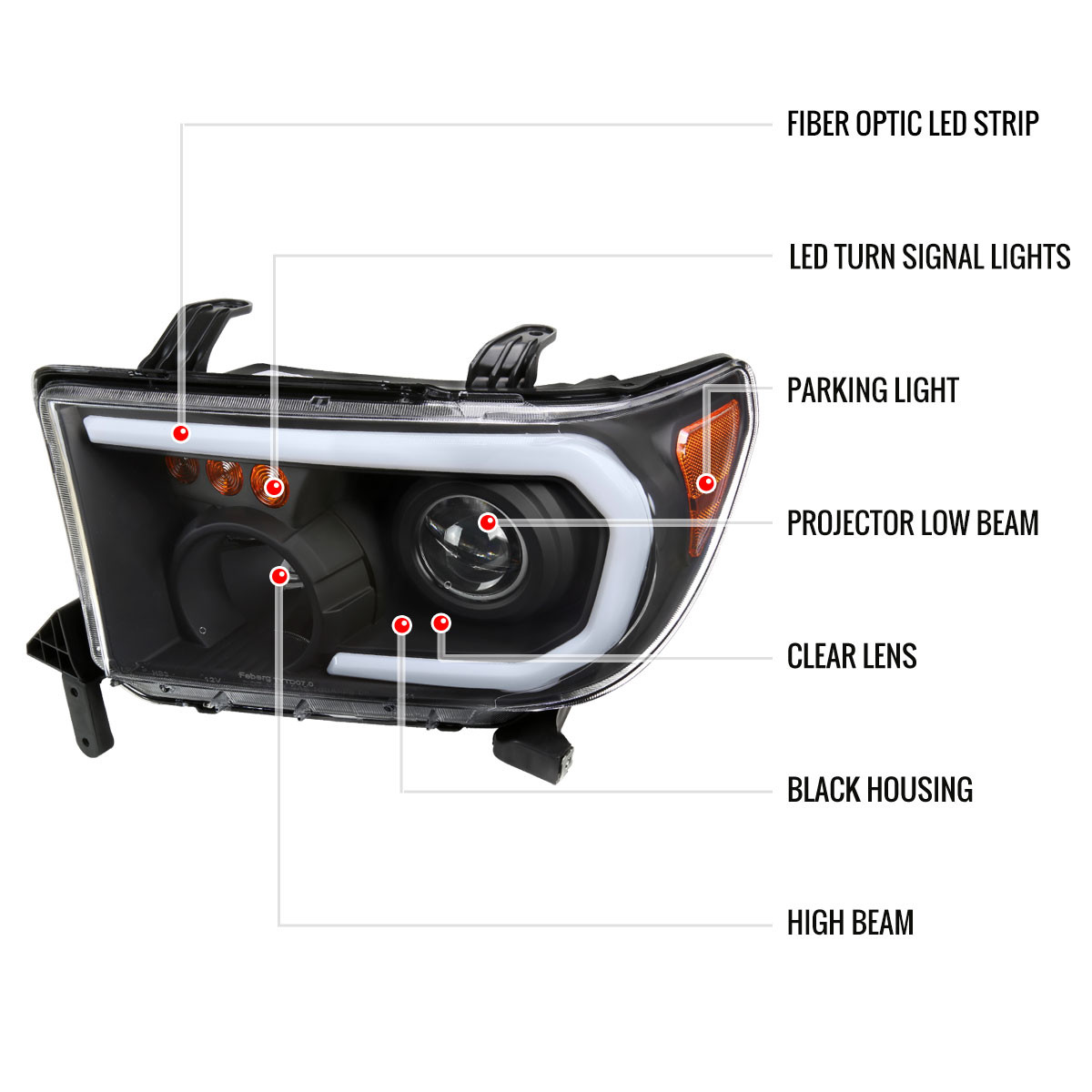 2007-2013 Toyota Tundra/2008-2017 Sequoia Retro Style LED Tube