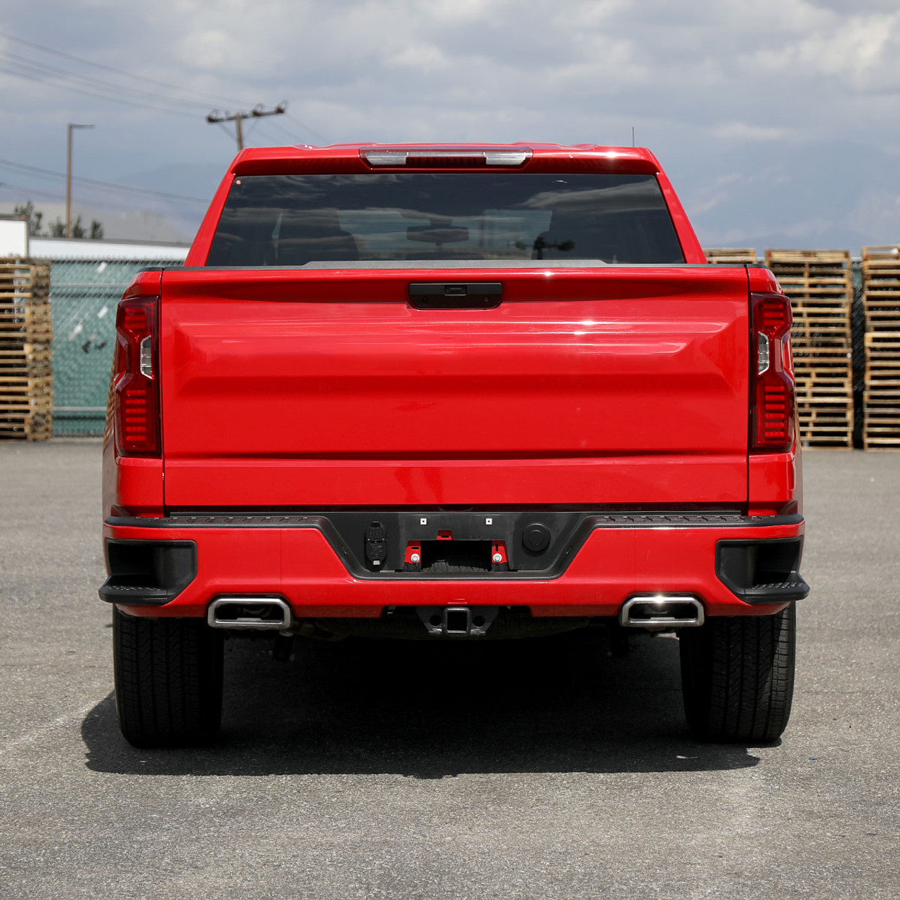 2019-2022 Chevrolet Silverado 1500 / 2020-2022 Silverado 2500HD/3500HD LED  Tail Lights (Chrome Housing/Red Lens)