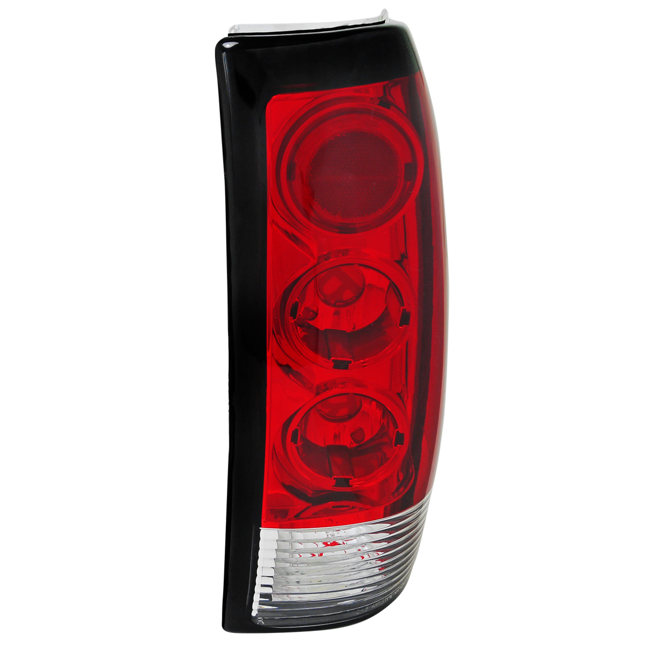 1999-2002 Chevrolet Silverado/ 1999-2006 GMC Sierra Tail Lights (Chrome  Housing/Red Lens)