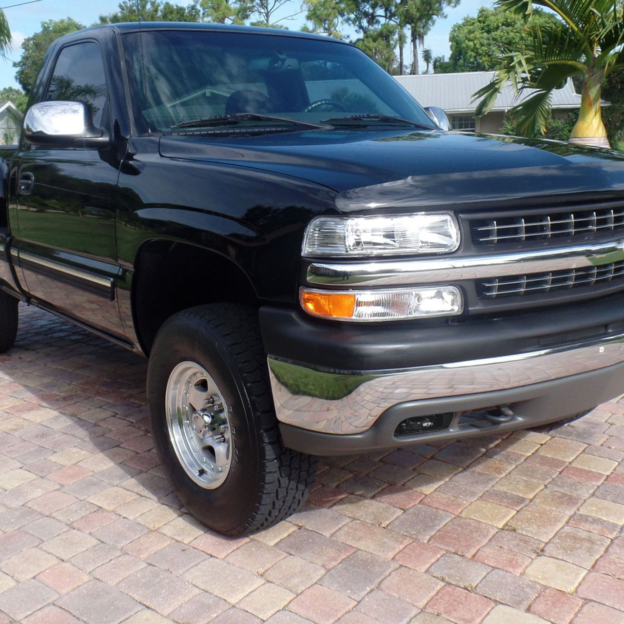 1999-2002 Chevrolet Silverado 1500/2500/2001-2002 Silverado 3500 LED Fog  Lights Kit (Glossy Black Housing/Clear Lens)