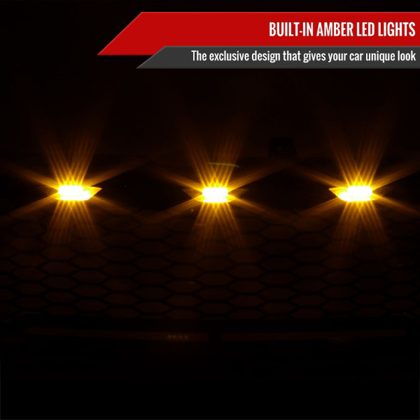 1999-2002 Chevrolet Silverado 1500/2000-2006 Tahoe/Suburban Matte Black Mesh Replacement Grille w/ LED Lights 1999-2002 Chevrolet Silverado 1500/2000-2006 Tahoe/Suburban Matte Black Mesh Replacement Grille w/ LED Lights