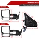 2014-2018 Chevrolet Silverado/GMC Sierra Power Heated ATS Manual Extendable Chrome Towing Mirrors w/ Amber Lens Turn Signal & Clearance Lights