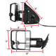 2014-2018 Chevrolet Silverado/ GMC Sierra Power Adjustable, Folding, Heated, & Manual Extendable Chrome Towing Mirrors w/ LED Turn Signal & Clearance Lights