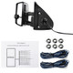 2014-2018 Chevrolet Silverado/GMC Sierra Power Adjustable, Heated, & Manual Extendable Chrome Towing Mirrors w/ Smoke Lens LED Turn Signal & Clearance Lights