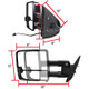 2007-2014 Chevrolet Silverado/Suburban GMC Sierra/Yukon/Yukon XL Power Adjustable, Heated, & Manual Extendable Chrome Towing Mirrors w/ LED Turn Signal & Clearance Lights