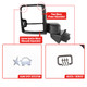 2019-2025 GMC Sierra 1500 Power Adjustable, Heated, & Manual Extendable Black Towing Mirrors w/ Clear Lens LED Turn Signal & Clearance Lights