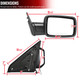 2009-2012 Dodge RAM Chrome Power Adjustable & Heated Side Mirror w/ LED Turn Signal & Puddle Light - Passenger Side Only