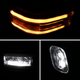 2015-2019 Ford F-150 Power Adjustable, Heated, & Manual Extendable Towing Mirrors w/ Clear Lens Sequential LED Turn Signal, Clearance, Puddle, & Auxiliary Lights