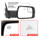 2019-2024 Dodge RAM 1500 Chrome Power Adjustable, Auto Fold, BSD & Heated Side Mirror w/ LED Puddle Light and Turn Signal Light - Passenger Side Only