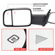 2019-2022 Dodge RAM 2500 3500 Black Power Adjustable, Auto Fold, BSD & Heated Side Mirror w/ LED Puddle Light and Turn Signal Light - Driver Side Only