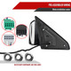 2019-2022 Dodge RAM 2500 3500 Black Power Adjustable, Auto Fold, BSD & Heated Side Mirror w/ LED Puddle Light and Turn Signal Light - Driver Side Only