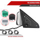 2019-2022 Dodge RAM 2500 3500 Chrome Power Adjustable, Auto Fold, BSD & Heated Side Mirror w/ LED Puddle Light and Turn Signal Light - Driver Side Only