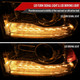 2013-2018 Ram 1500 2500 3500 LED Bar Projector Headlights (Chrome Housing/Clear Lens)