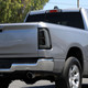 2019-2024 Dodge RAM 1500 Tail Light w/ Sequential Turn Signal LED Strip and LED Side Marker Brake Reverse (Glossy Black Housing / Smoked Lens)