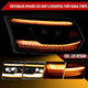 2009-2018 Dodge RAM 1500 / 2019 RAM Classic / 2010-2018 RAM 2500 3500 Switchback Sequential Full Amber LED Projector Headlights (Matte Black Housing/Clear Lens)