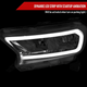 2019-2023 Ford Ranger XL XLT Factory Style Replacement Headlights with LED Bar Turn Signal (Chrome Housing / Clear Lens)