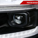 2019-2024 Dodge RAM 1500 LED Bar Projector Headlights w/ Switchback Sequential Turn Signals, Amber LED & Pulsing Glow (Matte Black Housing / Clear Lens)