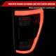 2021-2023 Ford F-150 LED Tail Lights w/ Switchback Sequential Turn Signals (Matte Black Housing / Clear Lens)
