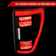2021-2023 Ford F-150 LED Tail Lights w/ Switchback Sequential Turn Signals (Black Housing / Clear Lens)