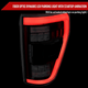 2021-2023 Ford F-150 LED Tail Lights w/ Switchback Sequential Turn Signals (Black Housing / Clear Lens)