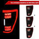 2021-2023 Ford F-150 LED Tail Lights w/ Switchback Sequential Turn Signals (Black Housing / Smoked Lens)