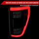 2021-2023 Ford F-150 LED Tail Lights w/ Switchback Sequential Turn Signals (Black Housing / Smoked Lens)