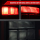 2021-2023 Ford F-150 LED Tail Lights w/ Switchback Sequential Turn Signals (Black Housing / Smoked Lens)