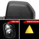 2021-2025 Ford F150 F250 Power Adjustable, Heated, & Manual Extendable Towing Mirrors w/ Clear Lens LED Turn Signal & Puddle Lights
