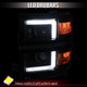 2014-2015 Chevrolet Silverado 1500 Projector Headlights w/ LED DRL (Matte Black Housing / Black Trim / Clear Lens)