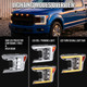 2018-2020 Ford F-150 Full LED Projector Headlights w/ Switchback LED Sequential Turn Signals DRL (Chrome Housing / Clear Lens)