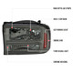 1999-2004 Ford F-250/F-350/F-450/F-550/2000-2004 Excursion Euro Factory Style Headlights with Dual LED C-Bar  (Chrome Housing/Smoke Lens)