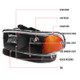 1999-2006 GMC Sierra/2007 Sierra Classic/ 2000-2006 Yukon/Yukon XL Factory Style Crystal Headlights w/ Amber Reflector & Bumper Lights (Matte Black Housing/Clear Lens)