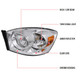 2006-2008 Dodge RAM 1500/ 2006-2009 RAM 2500 3500 Factory Style Crystal Headlights (Chrome Housing/Clear Lens)