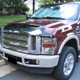 2008-2010 Ford F-250/F-350/F-450/F-550 Super Duty Factory Style Headlights w/ Amber Reflectors (Chrome Housing/Clear Lens)