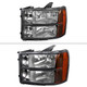 2007-2014 GMC Sierra Factory Style Headlights (Matte Black Housing/Clear Lens)