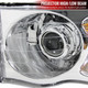 2002-2005 Dodge RAM 1500/ 2003-2005 RAM 2500 3500 Projector Headlights w/ Amber Reflectors (Chrome Housing/Clear Lens)