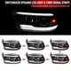 2009-2018 Dodge RAM 1500  / 2019-2021 RAM Classic / 2010-2018 RAM 2500 3500 Switchback Sequential Projector Headlights (Matte Black Housing/Clear Lens)