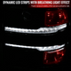2014-2015 Chevrolet Silverado 1500 Switchback Sequential LED Bar Projector Headlights (Matte Black Housing/Clear Lens/Chrome Trim)