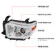 2014-2021 Toyota Tundra LED Projector Headlights (Chrome Housing/Clear Lens)