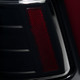 2009-2018 Dodge RAM 1500/2019-2022 RAM 1500 Classic/2010-2018 RAM 2500 3500 Red LED Bar Tail Lights (Matte Black Housing/Smoke Lens)