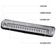 1994-2000 Chevrolet GMC C/K LED 3rd Brake Light (Chrome Housing/Clear Lens)