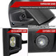 2020-2024 Chevrolet Silverado/GMC Sierra 2500HD/3500HD Power Adjustable, Heated, & Manual Extendable Black Towing Mirrors w/ Smoke Lens LED Turn Signal & Clearance Lights